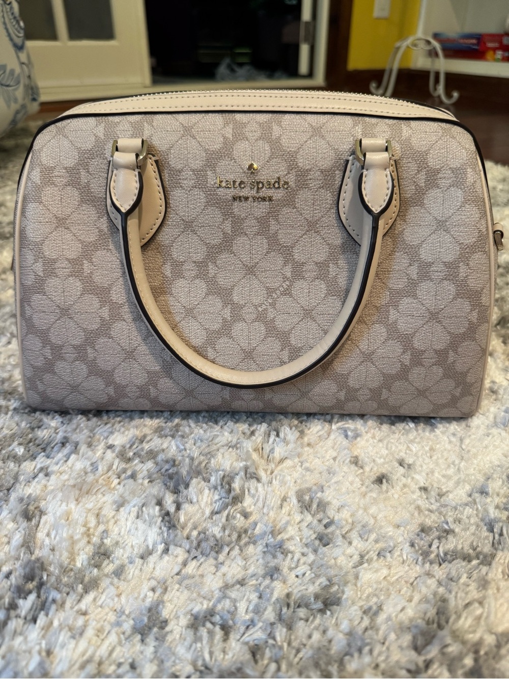 kate spade Neutral Floral Dome Satchel